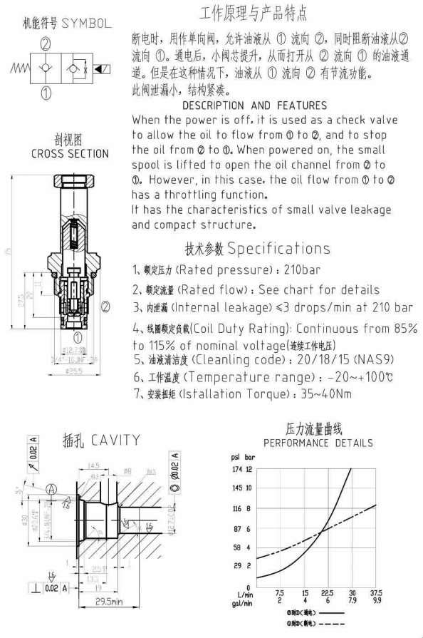 DHF-08-220 二位二通電磁閥 2-position 2-way solenoid valves